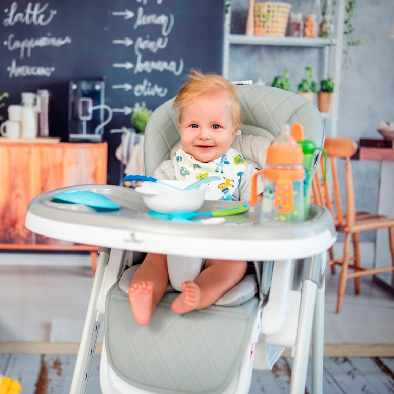 Дитячий стільчик для годування Lorelli Party Iceberg Green Leather